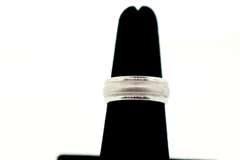 New 14kt White Gold Band