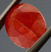Gorgeous red orange 4.20ct Imperial Sapphire