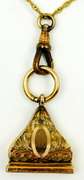 Antique Gold Filled FOB Necklace