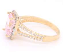 Favorite Yellow Gold Amethyst and Cubic Zirconia Ring