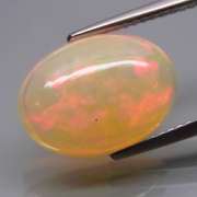 Glowing! 3.85ct full rainbow mixed patterned Jelly Opal