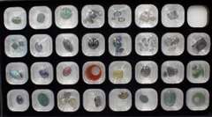 Tray of Loose Colored Gemstones