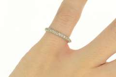 Platinum 0.18 Ctw Art Deco Diamond Wedding Band Ring
