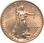 1991 $5 American Gold Eagle - 1/10 Oz. .999 Fine Gold