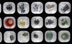 Tray of Loose Colored Gemstones