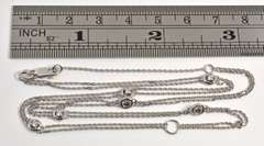 Nice Diamonds by the Yard Necklace in 14K WG