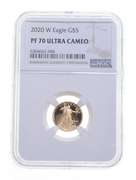 PF70 UCAM 2020-W $5 American Gold Eagle - Graded NGC