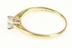 14K Yellow Gold 0.47 Ct Diamond Solitaire Classic Engagement Ring