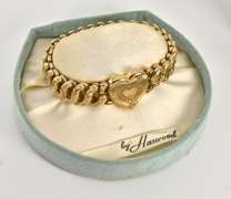 Vintage Sweetheart Gold Filled Bracelet