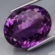 Magnificent 22.58ct deep violet Amethyst