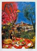 Marc Chagall, Lovers Over City