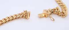 Majestic Yellow Gold Curb Link Chain Necklace