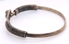 Vintage Sterling Silver Mexico Bangle Bracelet
