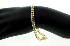 Special 10kt Yellow Gold Curb Chain Bracelet