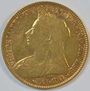 Nice lustrous 1897 Great Britain Gold Half Sovereign