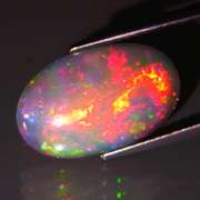 Full body flashing! Vibrant color! 3.16ct semi-black Opal