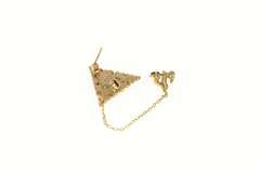 10K Yellow Gold Sigma Kappa Enamel Red Enamel Lapel Pin/Brooch
