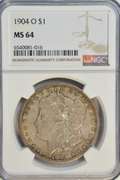 Great near Gem BU 1904-O Morgan Silver Dollar. NGC MS64