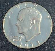 2 Each Gem Proof 1971 S &1973 S Silver Ike Dollars