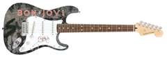 Jon Bon Jovi Autographed Signed Custom Photo Graphics Guitar ACOA