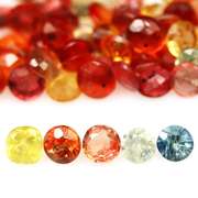 6.45ct heated only Autumn leaves Sapphire set