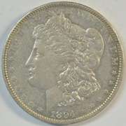 Nearly BU 1894-O Morgan Silver Dollar. Scarce and lustrous