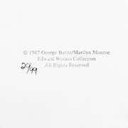 George Barris (1922-2016), "Marilyn Monroe: The Last Shoot" Photograph Printed from the Original Negative, Hand Signed and Numbered Inverso 20/99 with Letter of Authenticity