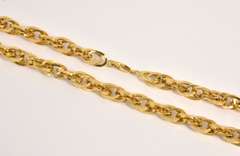 Pretty Interlovking Ovals Link Necklace