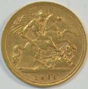 Splendid 1895 Veiled Head Great Britain Gold Half Sovereign
