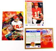 3 Joe Montana Football Cards