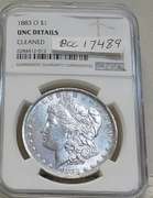 1883-O Morgan Dol NGC  Unc Clnd