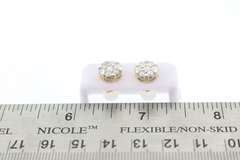 Beautiful Diamond Studded 14k Yellow Gold Earrings