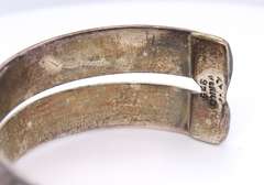 Vintage Sterling Silver Signed Cuff Bangle