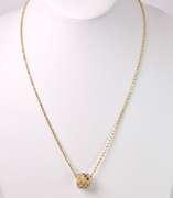 Marvelous Multi-Gemstone Barrel Pendant Necklace in 14K Yellow Gold