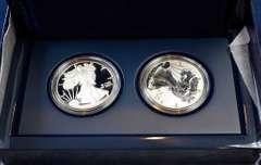 2012 United States Mint American Eagle San Francisco Two-Coin Silver Proof Set. OGP