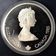 1985 Canada $20 Winter Olympic Games Sterling Silver Proof Coin Speed Skating