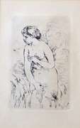 Le Baigneuse Etching By Renowned Artist Pierre August  Renoir