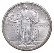 1917-D Standing Liberty Quarter - Type 1