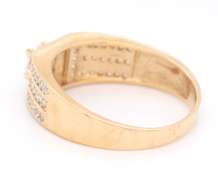 Gent's Yellow Gold Cubic Zirconia Ring
