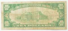 1929 $10 National Currency Raleigh, NC - United States Note - 9067