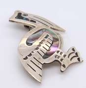 Vintage Sterling Silver Mexico Pelican Brooch