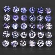 Glittering 5.11ct bright blue violet Tanzanite set