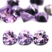 Stunning 10.10ct heart cut real Brazilian Amethyst set