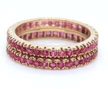 Handsome Pair of Ruby Eternity Band