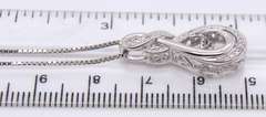 Sterling Silver Cubic Zirconia Pendant on Chain