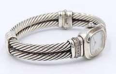 Vinatge David Yurman Diamond Bangle Watch