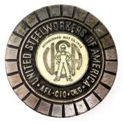 Vintage United Steelworkers of America Belt Buckle