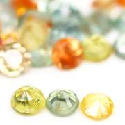 Glittering and bright 7.32ct fancy color Sapphire set