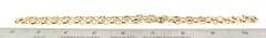 Divine  puffed mariner 14kt gold chain necklace