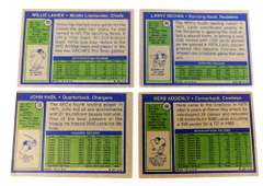 4 Topps 1972 Football Greats Cards